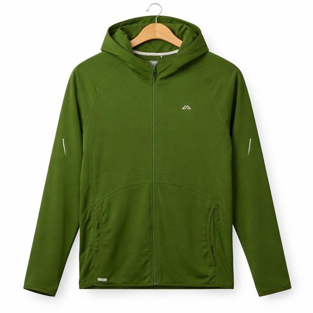 Kathmandu DriMotion Jacket Mens XL Green Full Zip Hooded Performance